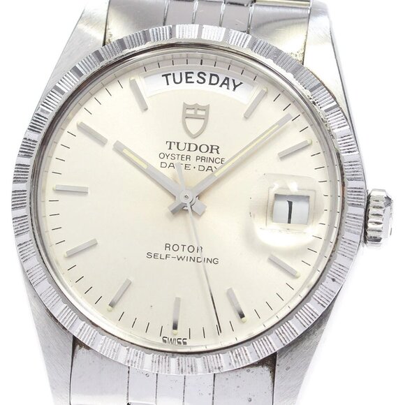 TUDOR Oyster Prince 94510 Date Day Cal.2834-2 Silver Dial Automatic Men's_8 - Picture 1 of 9